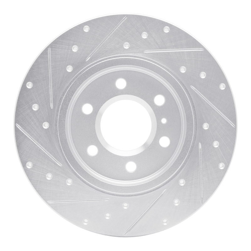 Buick TERRAZA Brake Rotor (1) - Rear Right - R1 Concepts - Drilled & Slotted - Silver - 2006